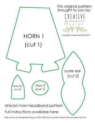 The unicorn horn is 6 tall and 2.25 wide at its widest point. Image result for unicorn horn template | Diy unicorn headband, Unicorn headband, Diy unicorn horns