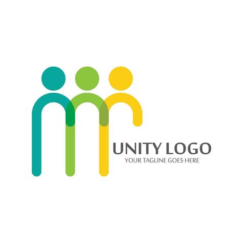 Colorful Unity Concept Logo Icon Vector Template 5489968 Vector Art At