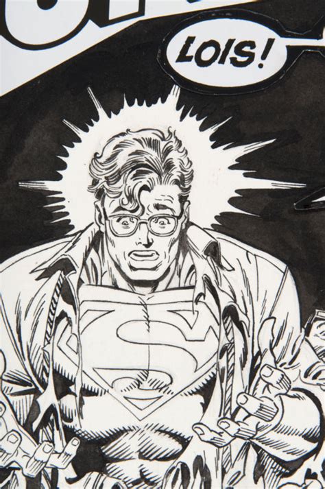 Hakes Superman 25 Original Kerry Gammill Cover Art