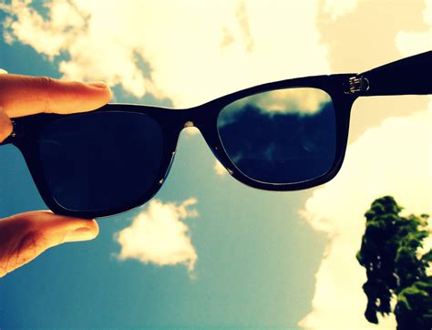 Clouds Glasses And Nature Image 175700 On