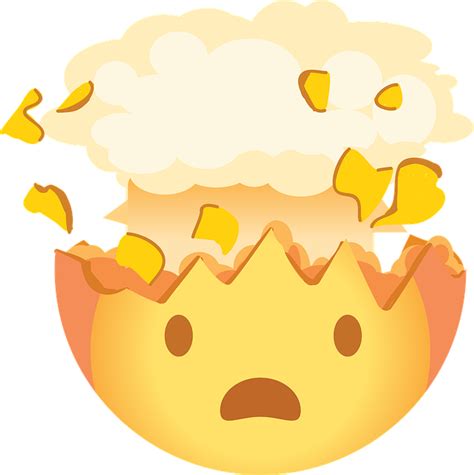 Download Shocked Exploding Head Emoji Royalty Free Vector Graphic Pixabay