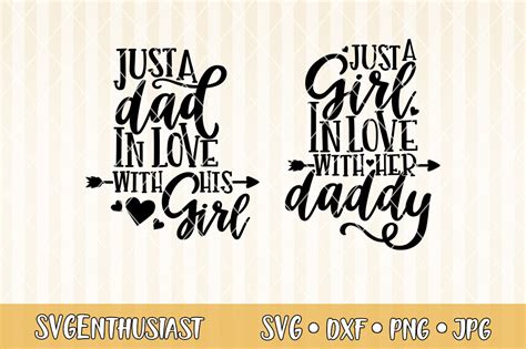 Just a dad in love with his girl SVG cut file (296083 ...