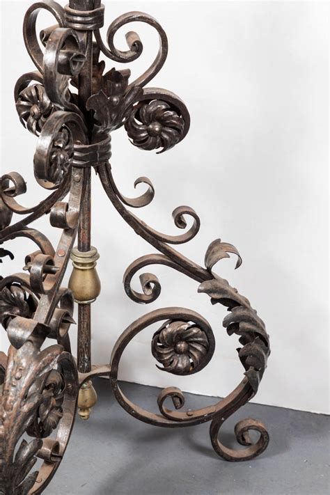 Spectacular Pair Of 18th Century Iron Candlesticks For Sale At 1stdibs
