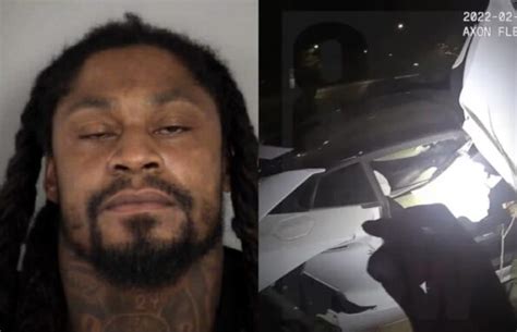 Released Footage Shows Marshawn Lynch Crashed His Lamborghini In Vegas