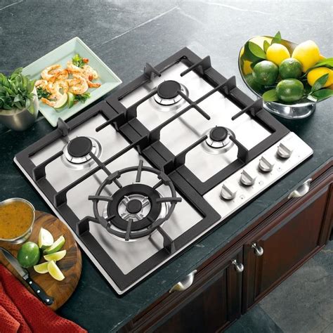 Cosmo 24 In 4 Burners Stainless Steel Gas Cooktop In The Gas Cooktops