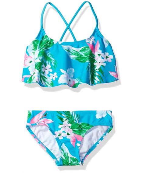 Girls Alania Flounce Bikini Beach Sport 2 Piece Swimsuit Alania