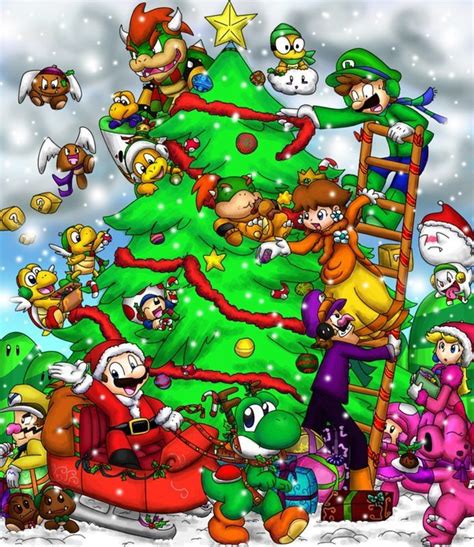 Feliz Navidad By Foxeaf Nintendo Xmas Artesanías Kawaii