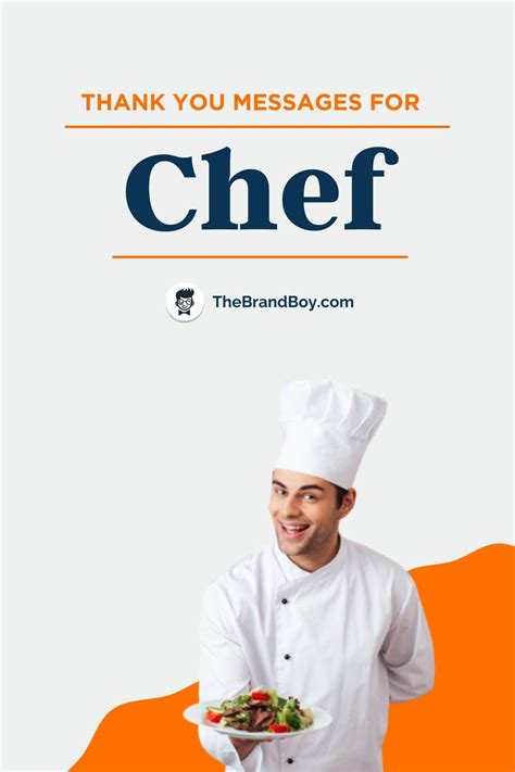 35 Best Thank You Messages For Chef TheBrandBoy In 2021 Thank