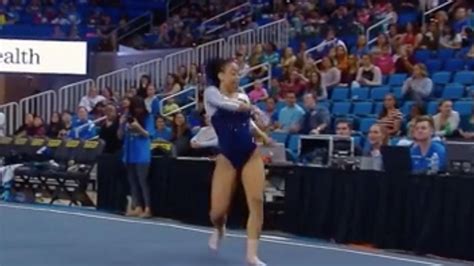 Impressive Gymnast Captivates Crowd With Her Flawless Floor Routine