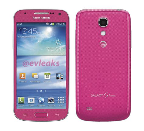 Samsung Galaxy S4 Mini Sgh I257 Wifi 4g Lte Android Pink Phone Att Excellent Condition Used