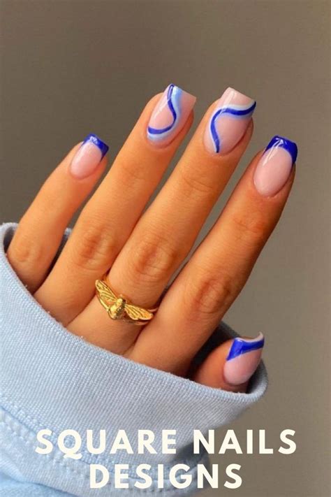 32 Simple Summer Square Acrylic Nails Designs In 2021 Stylish Nails