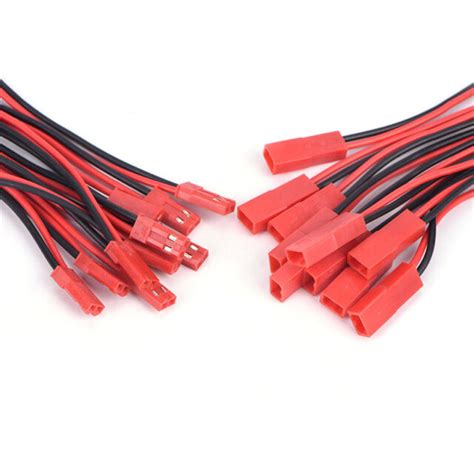 10x 2 Pin 254mm Male And Female Wire Connector Plug Cable For Rc