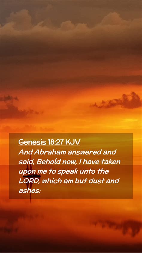 Genesis 1827 Kjv Mobile Phone Wallpaper And Abraham Answered And