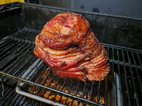 [homemade] Double Smoked Cherry Chipotle Glazed Ham R Food