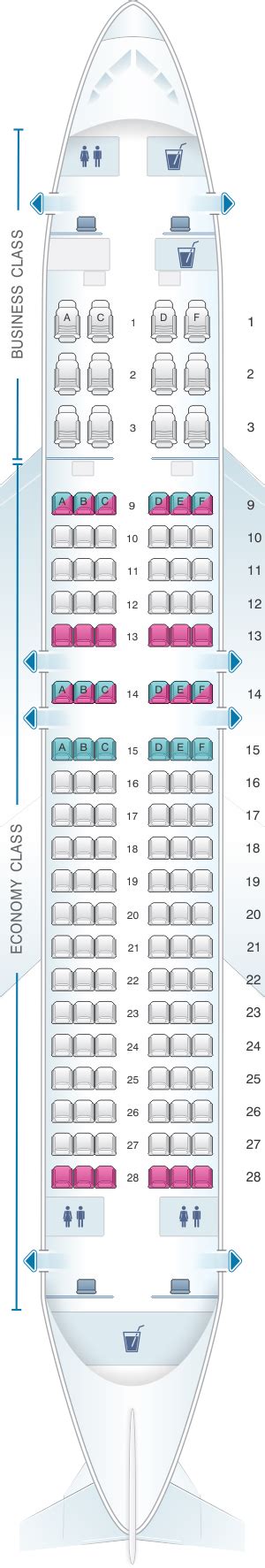 Seat Map Qatar Airways Airbus A320 200 144pax Seatmaestro