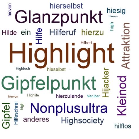 HIGHLIGHT Synonym-Lexikothek • ein anderes Wort für Highlight