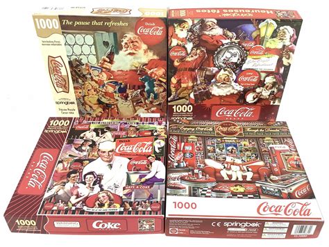 Lot 10 Coca Cola Puzzles Springbok Through The