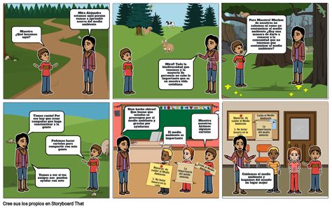 comic del medio ambiente storyboard by 5ca46868