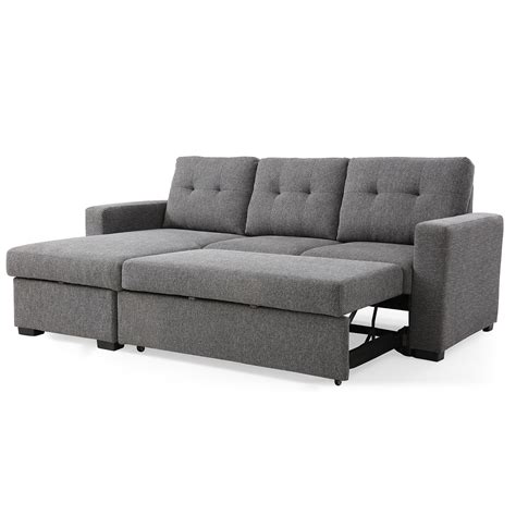 Harrison Corner Sofa Bed Grey • Collingwood Batchellor