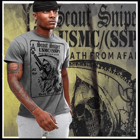 Scout Sniper Usmc Mos 0317 Death Dealer T Shirt