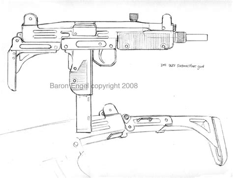 Uzi Submachine Gun By Baron Engel On Deviantart