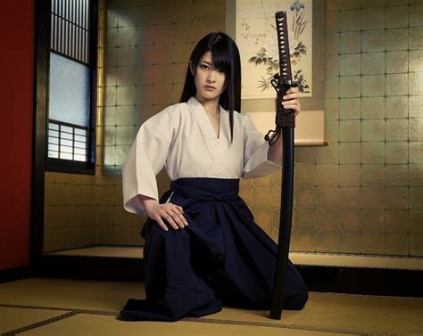 Samurai Female Samurai Japanese Warrior Katana Girl
