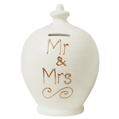 Mr And Mrs Personalised Terramundi Money Pot Wedding Keepsake Boxes