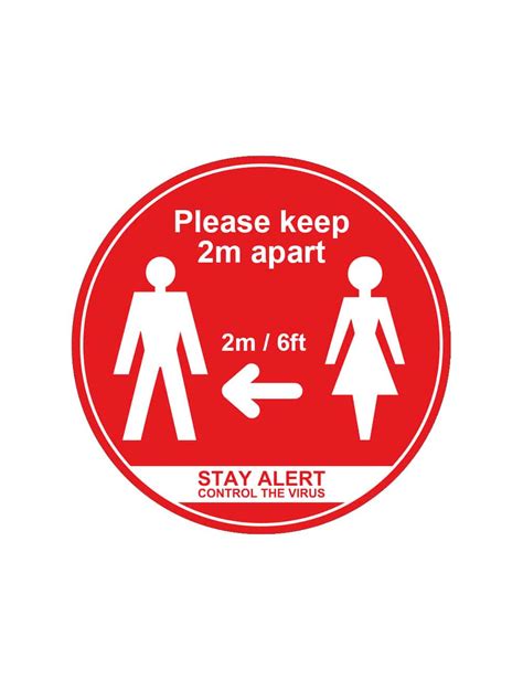 Please Keep 2m Apart Stickers Covid 19 Wall And Non Slip