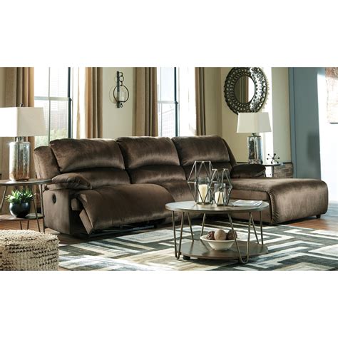 Signature Design by Ashley Clonmel Reclining Sectional with Pressback ...