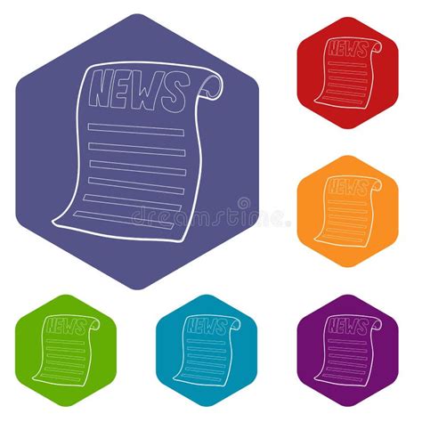 Newspaper Icon Isometric 3d Style Stock Vector Illustration Of Paper