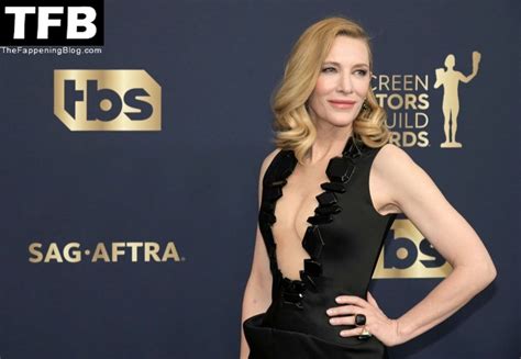 Hot Cate Blanchett Displays Her Sexy Tits At The 28th Annual Screen