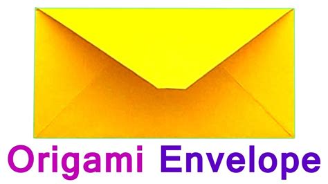 How To Make The Envelope Of Paper A4 Traditional Origami For