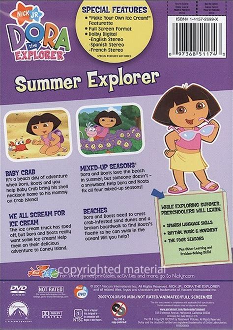 Dora The Explorer Summer Explorer Dvd 2007 339
