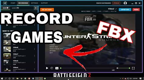 How To Record Games In Pc Fbx Game Recorder Tech2020 Youtube
