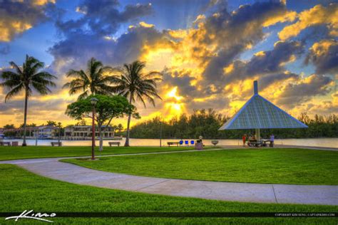 Boca Raton Sunset At Red Reef Park Hdr Photography By Captain Kimo