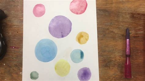 Watercolor Dot Painting Youtube