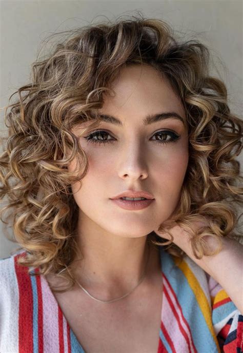 Low Maintenance Soft Curly Bob Haircuts Voluminous Shoulder Length Bob