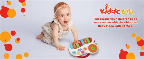 Kiddolab Toddler Piano And Learning Toy With Dj Mixer Colorful Kids