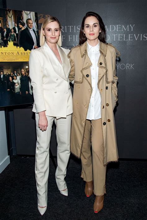 Michelle Dockery And Laura Carmichael At Bafta Downton Abbey Screening