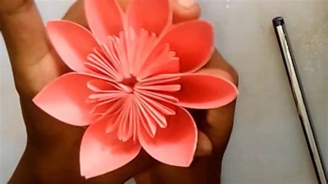 Easy Origami Flowers For Beginners Making How To Make Rose Paper F