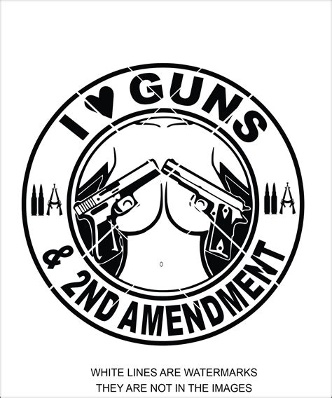 i love guns and boobies 2nd amendment funny naughty firearms etsy