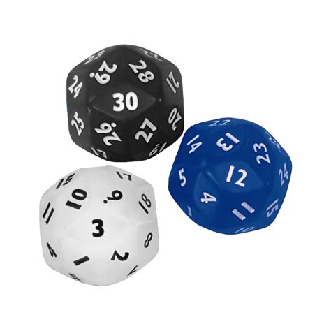 30 Sided Dice Each Box Cars And One Eyed Jacks