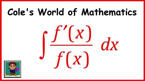 integral of f x f x very common integral calculus youtube
