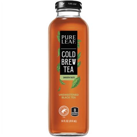 Pure Leaf Unsweetened Cold Brew Black Iced Tea Bottle 14 Fl Oz