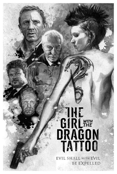 dragon tattoo in 2022 the girl with the dragon tattoo dragon tattoo poster movie posters
