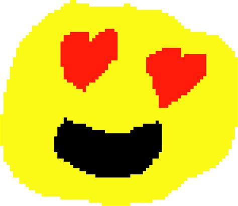 Heart Eyes Emoji Heart Eyes Emoji Pixel Art Clipart Full Size Images