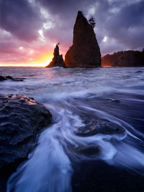 Interesting Photo Of The Day Rialto Beach Sea Stack Sunset