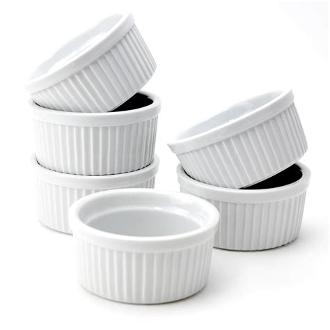 Ramekinssmall White Porcelain Ramekin Set Soup Ramekins4 Oz Set Of