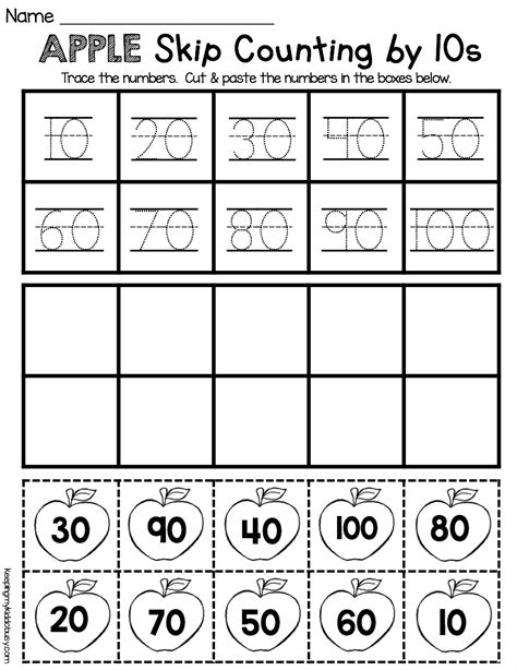 Counting By 10s Worksheet Kindergarten