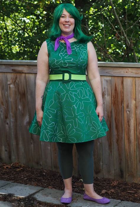 Disgust Inside Out Full Body Costume Cosplay Disgust Costume Inside